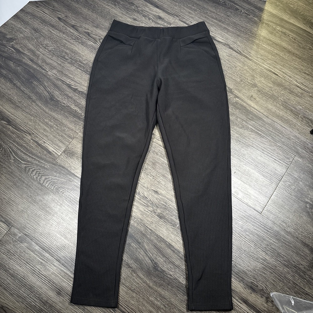 MAZE COLLECTION Women's Black Pull On Stretch Pants Trousers Pockets Size M